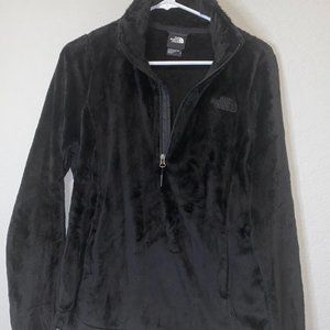NorthFace Black Fuzzy 3/4 zip
